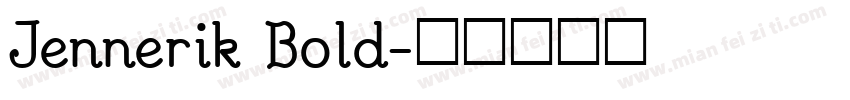 Jennerik Bold字体转换